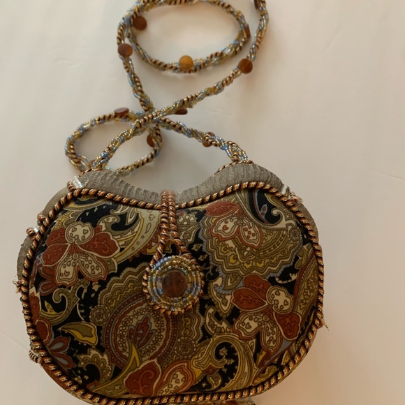 Olive Green Mary Frances Beaded Bag - Picture 2 of 5